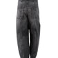Antrazithfarbene Jeans mit Ballonbein "Rhannon"