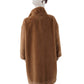 Camelfarbener Fake-Fur Mantel