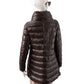 Dunkelbraune Daunenjacke