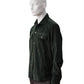 Dunkelgrünes Cord-Overshirt