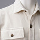 Cremefarbenes Cord-Overshirt