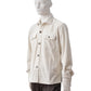 Cremefarbenes Cord-Overshirt