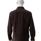 Dunkelbraunes Cord-Overshirt