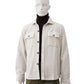 Cremefarbenes Cord-Overshirt
