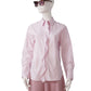 Pink blouse with ruffle