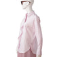 Pink blouse with ruffle