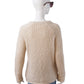 Sandfarbener, grob gestrickter Cashmere-Pullover