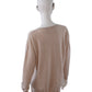 Sand-colored cashmere sweater