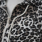 Leo-Print Sweat Jacke