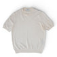 Cremefarbenes Strick T-Shirt