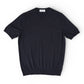 Dunkelblaues Strick T-Shirt