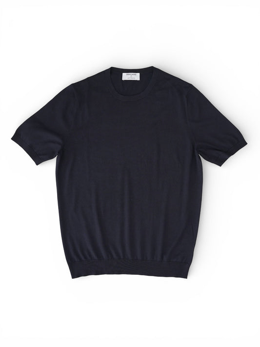 Dunkelblaues Strick-T-Shirt von Gran Sasso