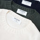 Cremefarbener Cotton-Roundneck