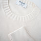 Cremefarbener Cotton-Roundneck