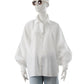 Weiße Oversize-Bluse mit Ballonärmel