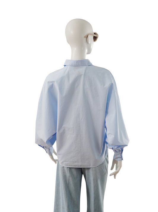 Blaue Oversize-Bluse von SoSue – Ansicht 3