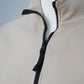 Sandfarbenes Sweatshirt mit Zipper