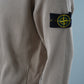 Sandfarbener Waffelfleece-Pullover