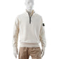 Cremefarbenes Sweatshirt mit Zipper