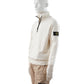 Cremefarbenes Sweatshirt mit Zipper