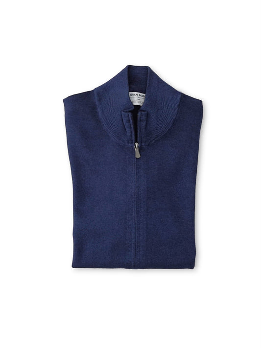 Dunkelblaue Strickjacke von Gran Sasso