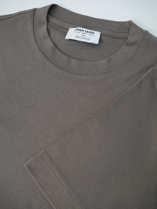 Taupefarbenes T-Shirt von Gran Sasso – Ansicht 2