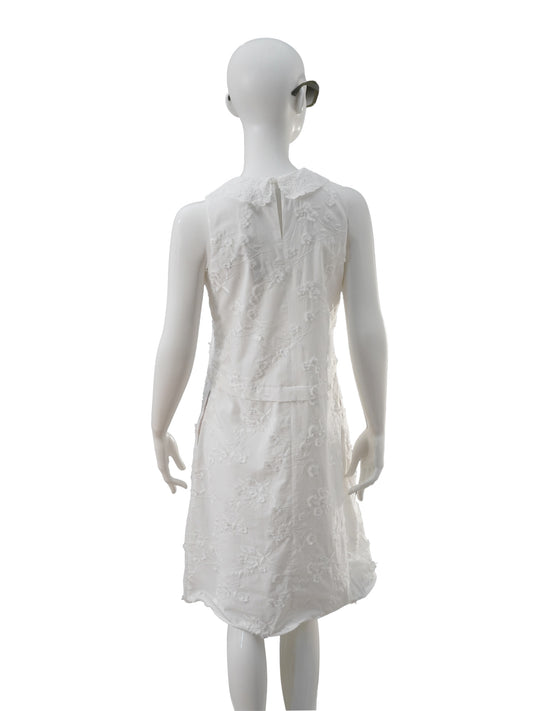 Weißes Kleid mit Spitzendetails von Dorothee Schumacher – Ansicht 5