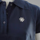 Dunkelblaues Poloshirt