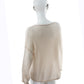 Sandfarbener Pullover aus Cashmere und Seide