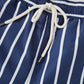 Dunkelblaue/Weiß, gestreifte Swim-Shorts