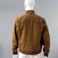 Cognacfarbener Leinen-Blouson