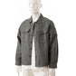 Graues Overshirt aus Cotton und Leinen