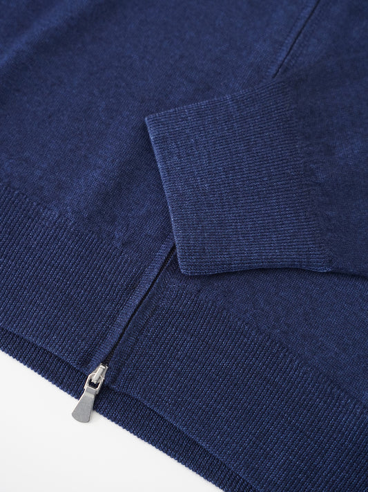 Dunkelblaue Strickjacke von Gran Sasso – Ansicht 4