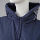 Navyblaue Jacke mit Kapuze