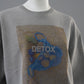 Graues Overdyed Sweatshirt "Detox"