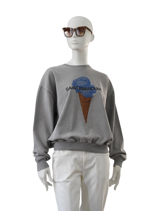 Graues Overdyed-Sweatshirt „Gelato“ von Elitè Paris