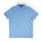 Himmelblaues Poloshirt „Custom Slim Fit“