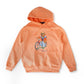 Orangefarbener Hoody "Polo Bear"
