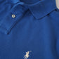 Azurblaues Poloshirt „Custom Slim Fit“
