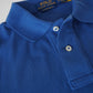 Azurblaues Poloshirt „Custom Slim Fit“