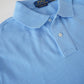 Himmelblaues Poloshirt „Custom Slim Fit“