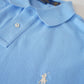 Himmelblaues Poloshirt „Custom Slim Fit“