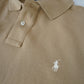 Camelfarbenes Poloshirt „Custom Slim Fit“