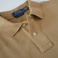 Camelfarbenes Poloshirt „Custom Slim Fit“