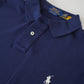 Dunkelblaues Poloshirt „Custom Slim Fit“