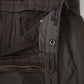 Dunkelbraune leichte Hose aus Cotton und Leinen