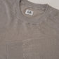 Taupefarbener Leinen-Roundneck
