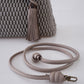 Graue Bubble-Bag aus Wolle