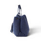Jeansfarbene Bubble-Bag aus Wolle