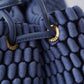 Jeansfarbene Bubble-Bag aus Wolle